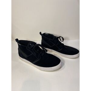 Supra MMVI Kensington Black and White Suede Skateboarding Shoes Men's 11.5